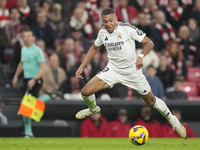 Kylian Mbappe centre-forward of Real Madrid and France during the La Liga match between Athletic Club and Real Madrid CF at Estadio de San M...