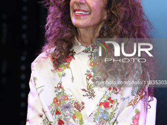 Spanish singer Rosario Flores attends the press conference to promote the Rosario Flores Tour at La Maraka Show Center in Mexico City, Mexic...