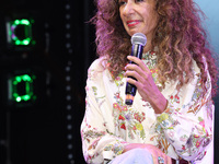 Spanish singer Rosario Flores attends the press conference to promote the Rosario Flores Tour at La Maraka Show Center in Mexico City, Mexic...