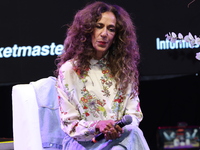 Spanish singer Rosario Flores attends the press conference to promote the Rosario Flores Tour at La Maraka Show Center in Mexico City, Mexic...