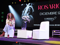 Spanish singer Rosario Flores attends the press conference to promote the Rosario Flores Tour at La Maraka Show Center in Mexico City, Mexic...