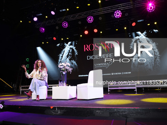 Spanish singer Rosario Flores attends the press conference to promote the Rosario Flores Tour at La Maraka Show Center in Mexico City, Mexic...