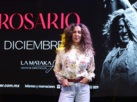 Spanish singer Rosario Flores attends the press conference to promote the Rosario Flores Tour at La Maraka Show Center in Mexico City, Mexic...