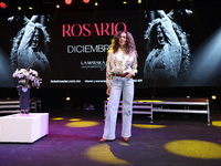 Spanish singer Rosario Flores attends the press conference to promote the Rosario Flores Tour at La Maraka Show Center in Mexico City, Mexic...