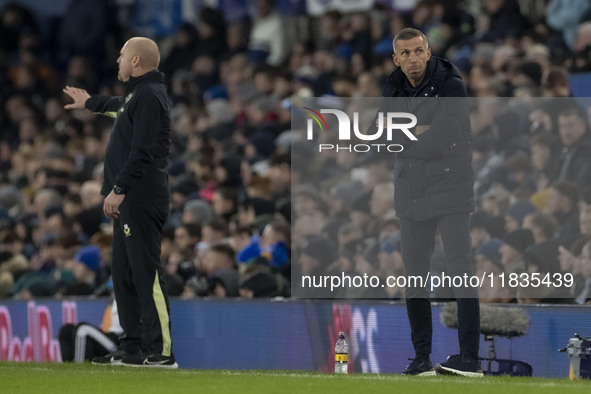 Wolves manage Gary O'Neil during the Premier League match between Everton and Wolverhampton Wanderers at Goodison Park in Liverpool, England...