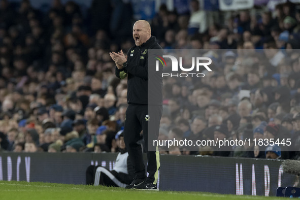 Everton F.C. manager Sean Dyche is present during the Premier League match between Everton and Wolverhampton Wanderers at Goodison Park in L...