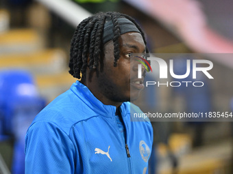 Abraham Odoh (10 Peterborough United) participates in the Sky Bet League 1 match between Peterborough United and Burton Albion at the Weston...