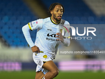 Rumarn Burrell of Burton Albion, 18, moves forward during the Sky Bet League 1 match between Peterborough United and Burton Albion at the We...