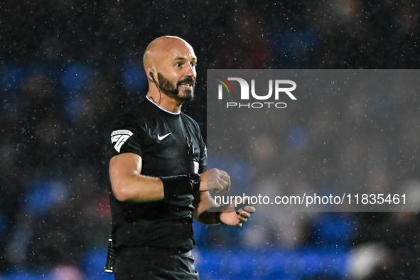 Referee Darren Drysdale looks on during the Sky Bet League 1 match between Peterborough United and Burton Albion at the Weston Homes Stadium...