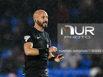 Referee Darren Drysdale looks on during the Sky Bet League 1 match between Peterborough United and Burton Albion at the Weston Homes Stadium...