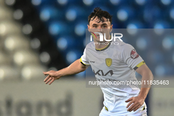 Ciaran Gilligan (25 Burton Albion) participates in the Sky Bet League 1 match between Peterborough United and Burton Albion at the Weston Ho...