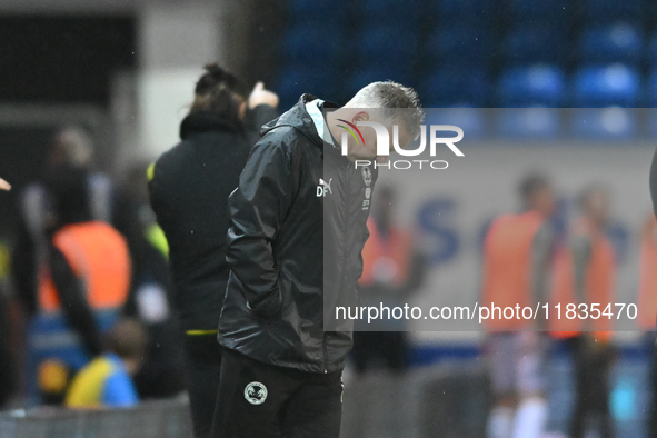 Manager Darren Ferguson looks down during the Sky Bet League 1 match between Peterborough United and Burton Albion at the Weston Homes Stadi...