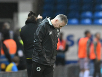 Manager Darren Ferguson looks down during the Sky Bet League 1 match between Peterborough United and Burton Albion at the Weston Homes Stadi...