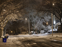 The first significant snowfall of the season occurs in Toronto, Ontario, Canada, on December 4, 2024. (