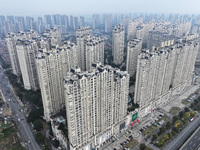 The Country Garden residential complex is in Zhenjiang, Jiangsu province, China, on December 5, 2024. (