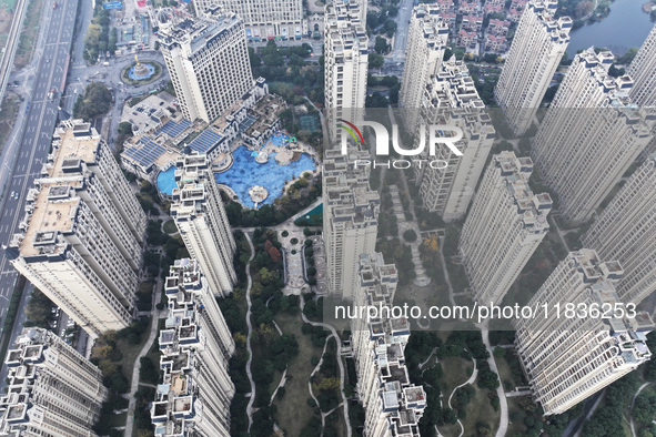 The Country Garden residential complex is in Zhenjiang, Jiangsu province, China, on December 5, 2024. 