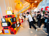 A view of the products from the collaboration between the game Zenless Zone Zero and McDonald's in Shanghai, China, on December 5, 2024. (