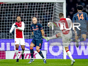 AFC Ajax Amsterdam defender Anton Gaaei scores to make it 1-1 during the match between Ajax and Utrecht at the Johan Cruijff ArenA for the D...