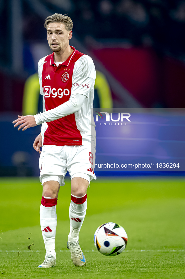 AFC Ajax Amsterdam midfielder Kenneth Taylor plays during the match between Ajax and Utrecht at the Johan Cruijff ArenA for the Dutch Erediv...