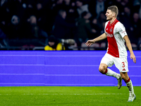 AFC Ajax Amsterdam defender Anton Gaaei scores to make it 1-1 and celebrates the goal during the match between Ajax and Utrecht at the Johan...