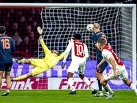 AFC Ajax Amsterdam defender Anton Gaaei scores to make it 1-1 during the match between Ajax and Utrecht at the Johan Cruijff ArenA for the D...