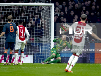 AFC Ajax Amsterdam goalkeeper Remko Pasveer participates in the match between Ajax and Utrecht at the Johan Cruijff ArenA for the Dutch Ered...