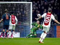 AFC Ajax Amsterdam goalkeeper Remko Pasveer participates in the match between Ajax and Utrecht at the Johan Cruijff ArenA for the Dutch Ered...