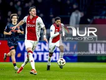 AFC Ajax Amsterdam forward Wout Weghorst participates in the match between Ajax and Utrecht at the Johan Cruijff ArenA for the Dutch Eredivi...