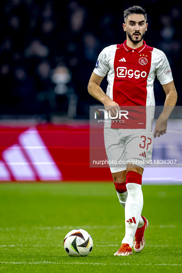 AFC Ajax Amsterdam defender Josip Sutalo participates in the match between Ajax and Utrecht at the Johan Cruijff ArenA for the Dutch Eredivi...