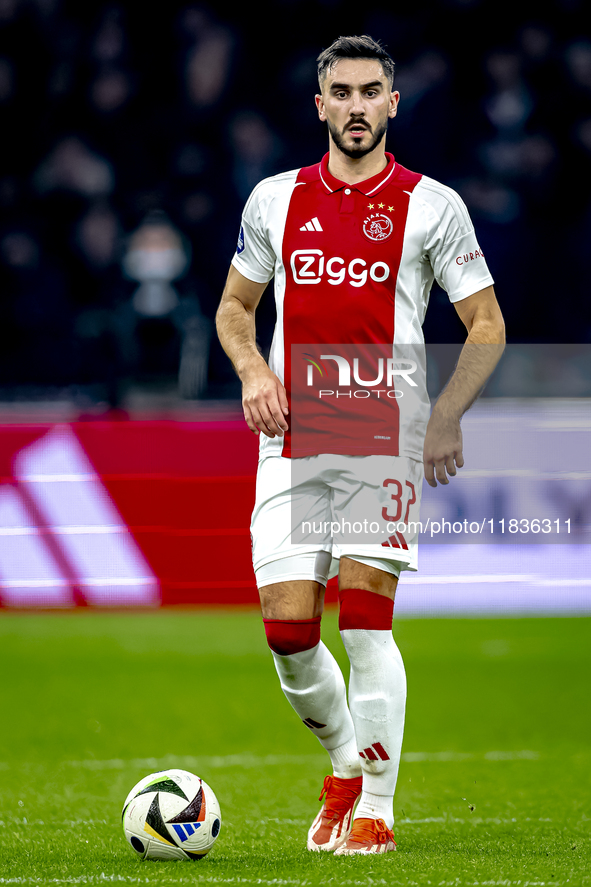 AFC Ajax Amsterdam defender Josip Sutalo participates in the match between Ajax and Utrecht at the Johan Cruijff ArenA for the Dutch Eredivi...