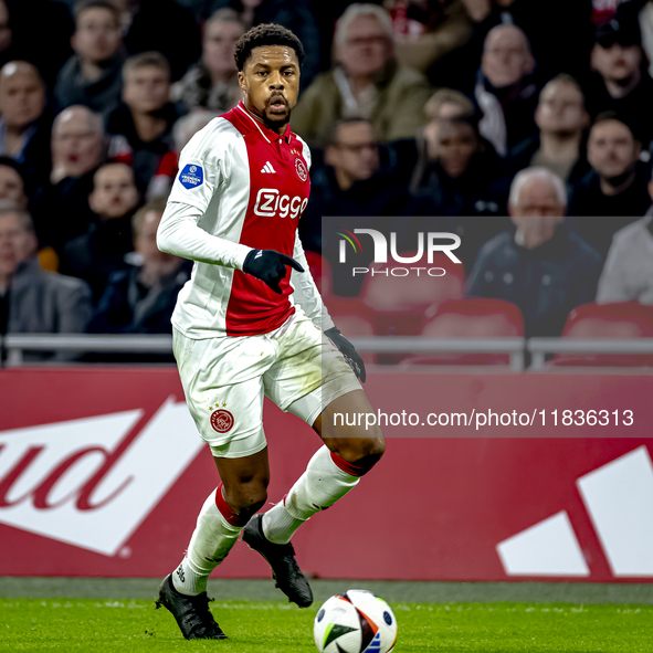 AFC Ajax Amsterdam forward Chuba Akpom plays during the match between Ajax and Utrecht at the Johan Cruijff ArenA for the Dutch Eredivisie s...