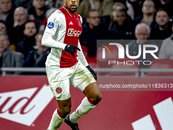 AFC Ajax Amsterdam forward Chuba Akpom plays during the match between Ajax and Utrecht at the Johan Cruijff ArenA for the Dutch Eredivisie s...