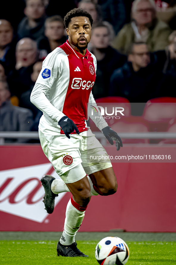 AFC Ajax Amsterdam forward Chuba Akpom plays during the match between Ajax and Utrecht at the Johan Cruijff ArenA for the Dutch Eredivisie s...