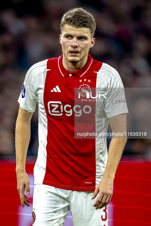 AFC Ajax Amsterdam defender Anton Gaaei participates in the match between Ajax and Utrecht at the Johan Cruijff ArenA for the Dutch Eredivis...