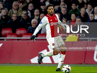 AFC Ajax Amsterdam forward Chuba Akpom plays during the match between Ajax and Utrecht at the Johan Cruijff ArenA for the Dutch Eredivisie s...