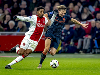 AFC Ajax Amsterdam forward Chuba Akpom plays during the match between Ajax and Utrecht at the Johan Cruijff ArenA for the Dutch Eredivisie s...