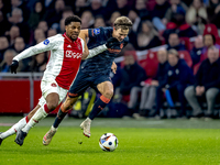 AFC Ajax Amsterdam forward Chuba Akpom plays during the match between Ajax and Utrecht at the Johan Cruijff ArenA for the Dutch Eredivisie s...