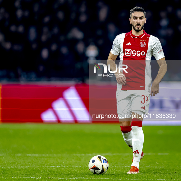 AFC Ajax Amsterdam defender Josip Sutalo participates in the match between Ajax and Utrecht at the Johan Cruijff ArenA for the Dutch Eredivi...