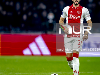 AFC Ajax Amsterdam defender Josip Sutalo participates in the match between Ajax and Utrecht at the Johan Cruijff ArenA for the Dutch Eredivi...