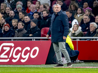 FC Utrecht trainer Ron Jans is present during the match between Ajax and Utrecht at the Johan Cruijff ArenA for the Dutch Eredivisie season...