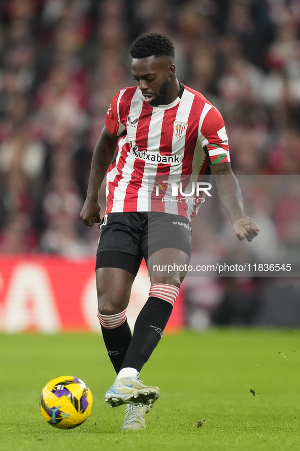 Inaki Williams right winger of Athletic Club and Ghana during the La Liga match between Athletic Club and Real Madrid CF at Estadio de San M...