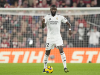 Antonio Rudiger centre-back of Real Madrid and Germany during the La Liga match between Athletic Club and Real Madrid CF at Estadio de San M...