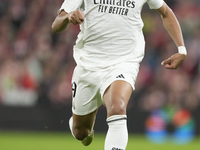 Kylian Mbappe centre-forward of Real Madrid and France during the La Liga match between Athletic Club and Real Madrid CF at Estadio de San M...