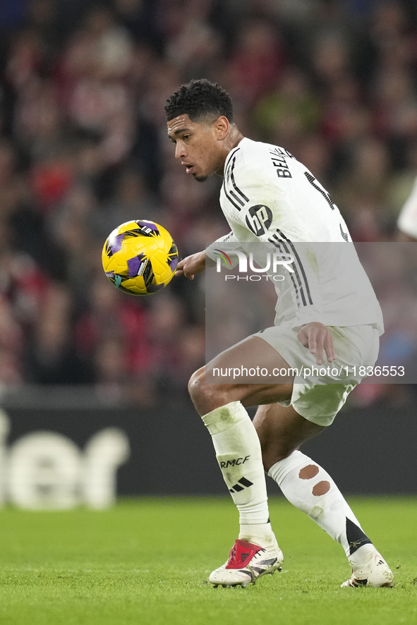 Jude Bellingham central midfield of Real Madrid and England during the La Liga match between Athletic Club and Real Madrid CF at Estadio de...