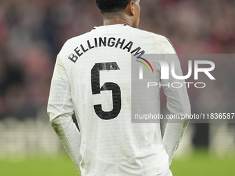 Jude Bellingham central midfield of Real Madrid and England during the La Liga match between Athletic Club and Real Madrid CF at Estadio de...