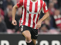 Dani Vivian centre-back of Athletic Club and Spain during the La Liga match between Athletic Club and Real Madrid CF at Estadio de San Mames...