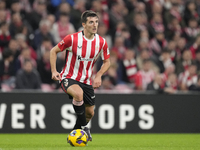 Dani Vivian centre-back of Athletic Club and Spain during the La Liga match between Athletic Club and Real Madrid CF at Estadio de San Mames...