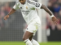 Rodrygo Goes right winger of Real Madrid and Brazil during the La Liga match between Athletic Club and Real Madrid CF at Estadio de San Mame...