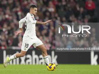 Dani Ceballos central midfield of Real Madrid and Spain during the La Liga match between Athletic Club and Real Madrid CF at Estadio de San...