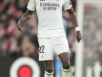 Antonio Rudiger centre-back of Real Madrid and Germany during the La Liga match between Athletic Club and Real Madrid CF at Estadio de San M...